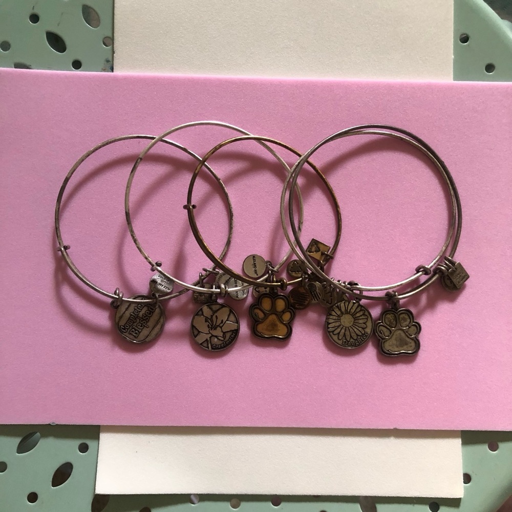 Six Alex & Ani Bracelets